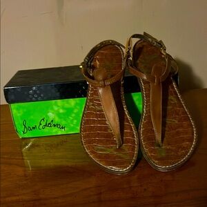 Sam Edelman Brown Leather Sandals